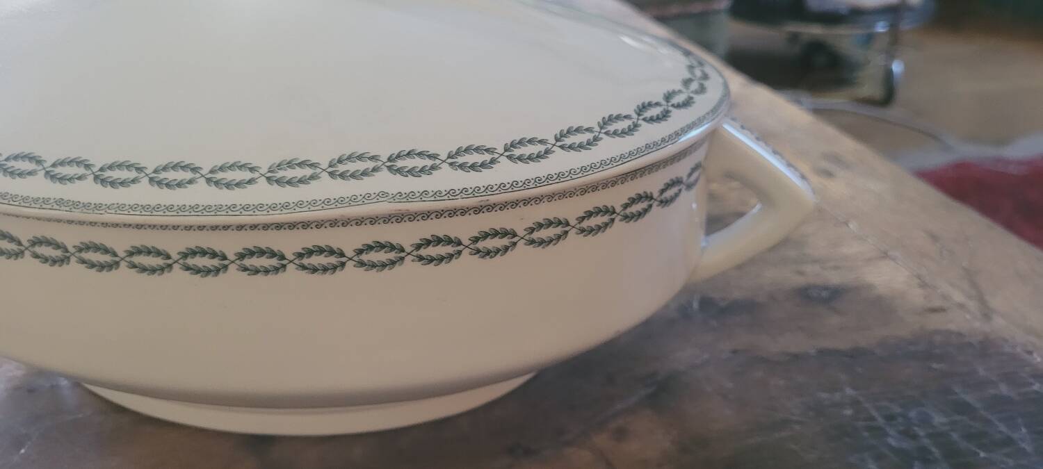 Sarreguemines iron earth soup tureen