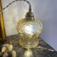 Vintage amber glass globe lamp