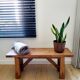 Banc vintage en bois, fabriqué artisanalement, style rustique