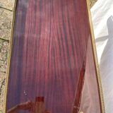 Trolley bar in neoclassical mahogany and brass