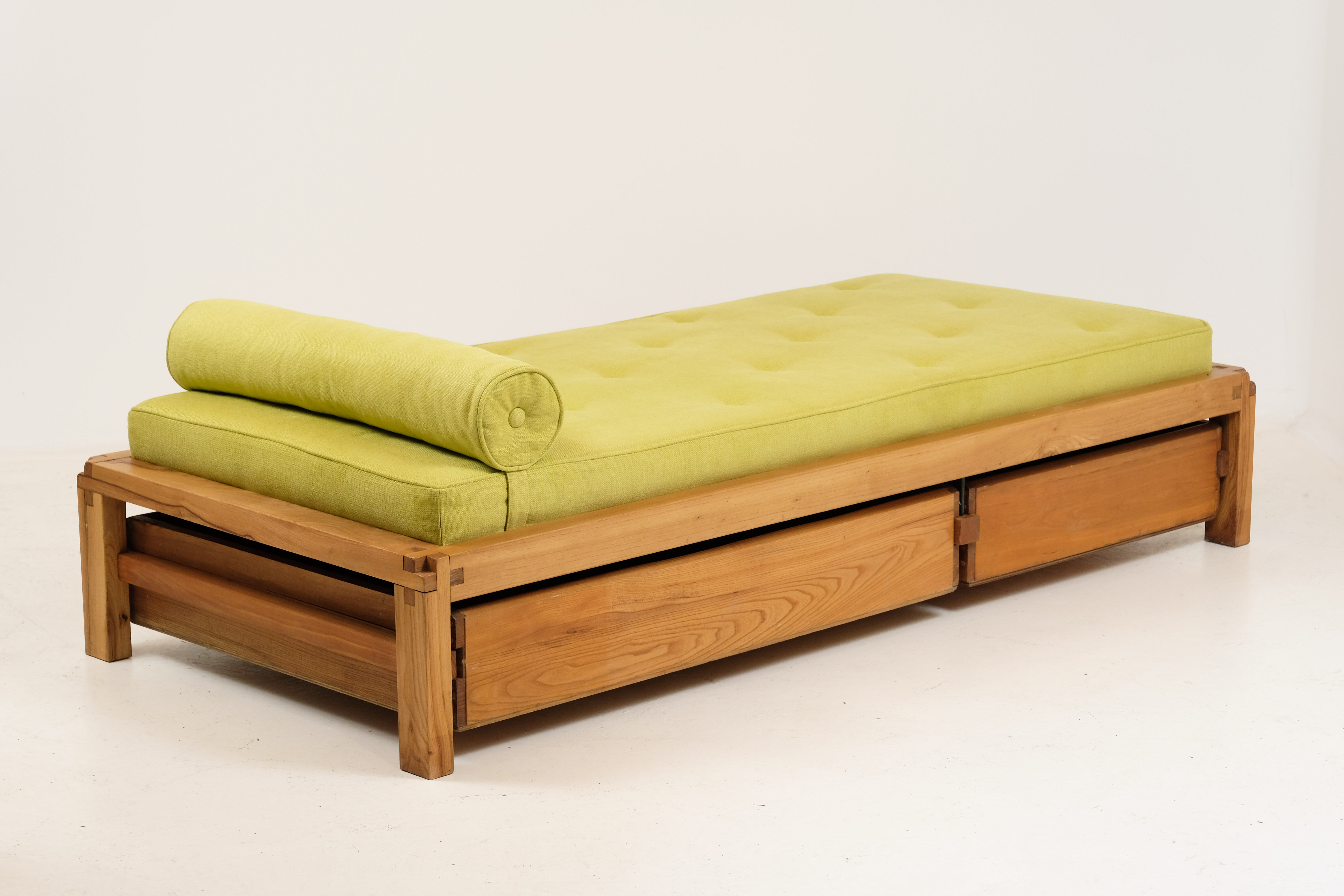 Bed L03 by Pierre Chapo in Massive Elm 1960