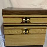 Pair of vintage 70s space age bedside tables