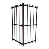 Wooden screen, partition, or grille made of turned wood