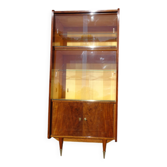 Vintage display case, quality manufacturing in Montauban 1960s