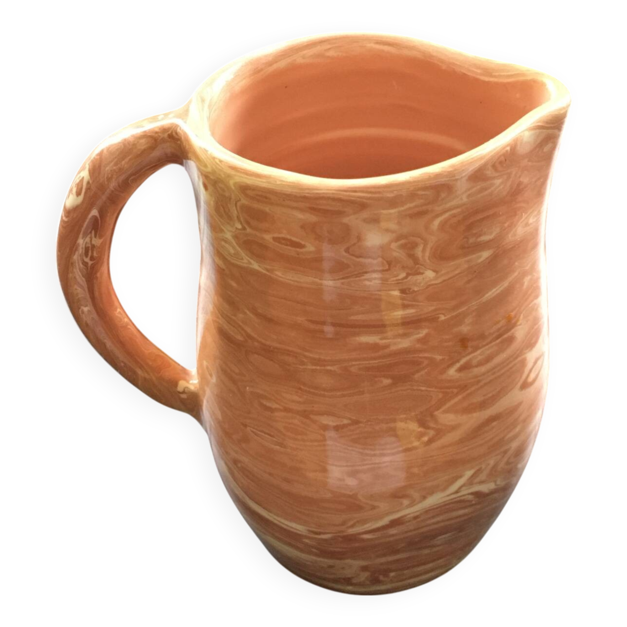 Pitcher of mixed earth, pink ochre