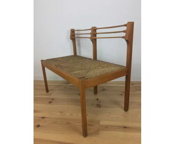 Modernist bench mulched 1950s in wood