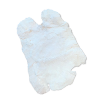 White rabbit skin