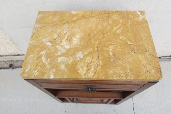 Grand chevet art déco en noyer