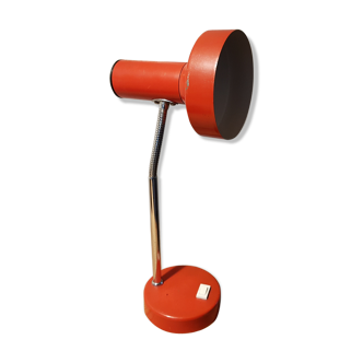 Lampe bureau vintage rouge articulée