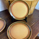 Dessert plates in stoneware, Bidonviller France