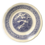 8 flat earthenware plates from the 70s made in Italy