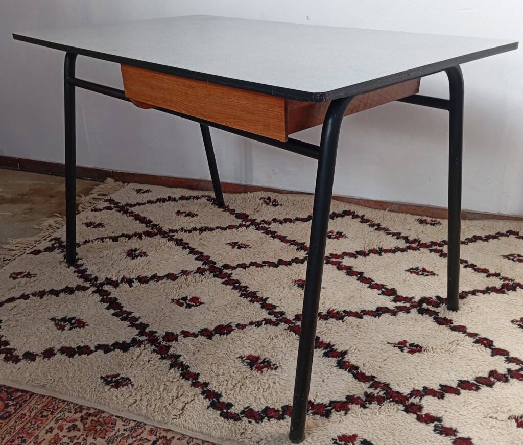 Modernist desk from the 1950s by J. Hitier
