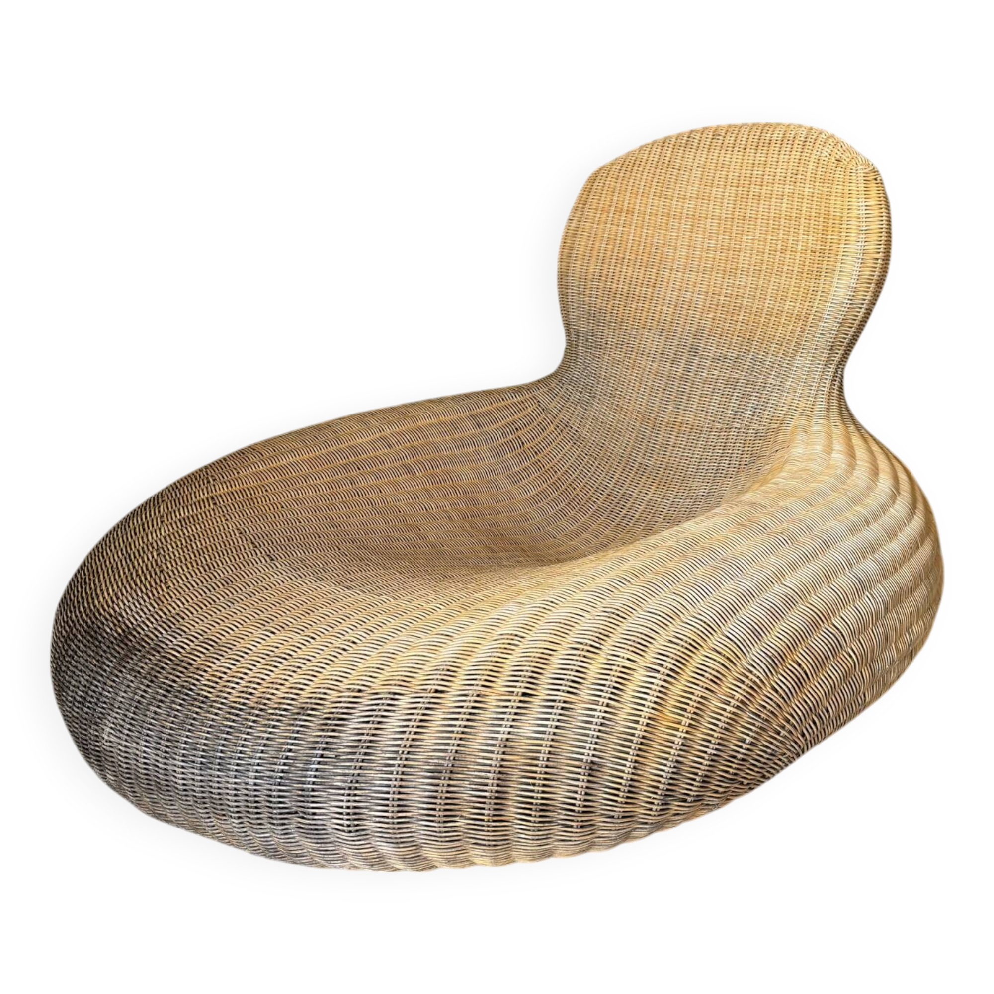 Storvik wicker and rattan lounge chair by Carl Ojerstam for IKEA