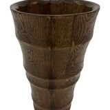 Vintage umbrella holder wooden basket storage 1960 minimalist design