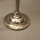 Pair of large candlesticks with 4 silver metal lights in Louis XVI style