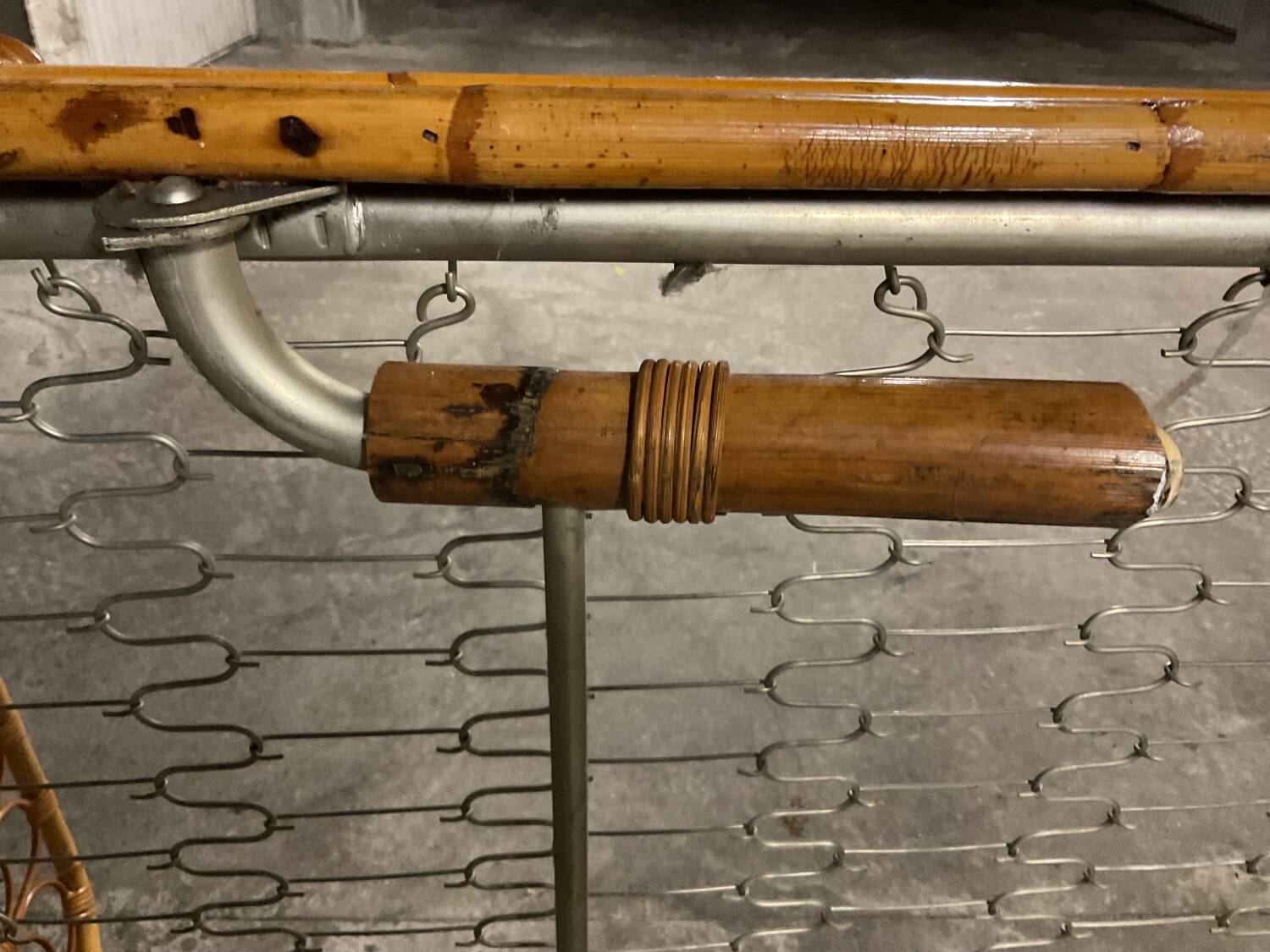 Rattan sofa bed AUDOUX MINNET 60s