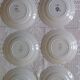 Set of 6 opaque porcelain dinner plates from St Amand