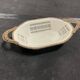 Serrated porcelain dish