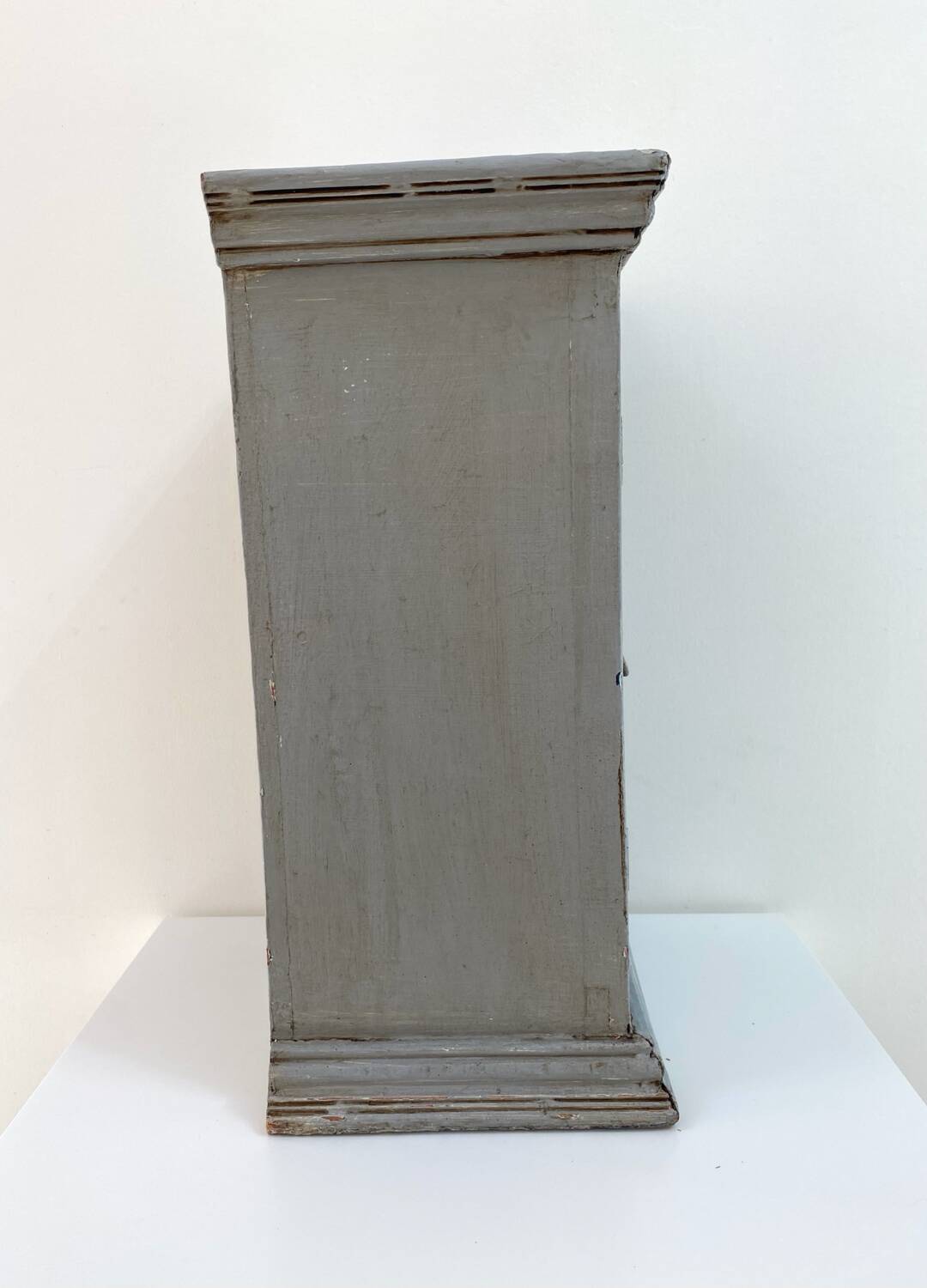 Storage unit, old buffet in weathered gray wood