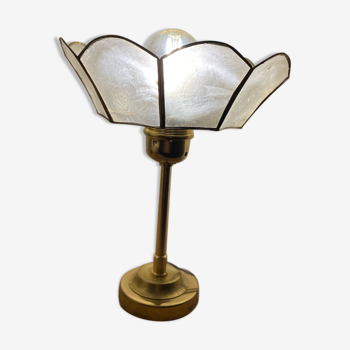 Small lamp to lay Mother-of-pearl flower