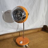 1970 Eyeball orange and chrome desk lamp