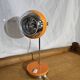Lampe de bureau 1970 Eyeball orange et chrome
