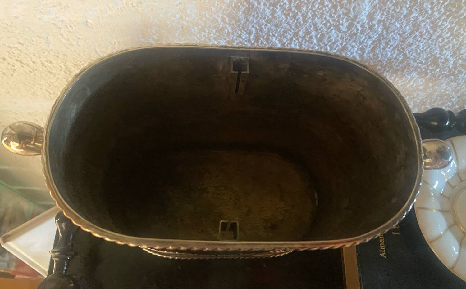 Silver metal bottle cooler