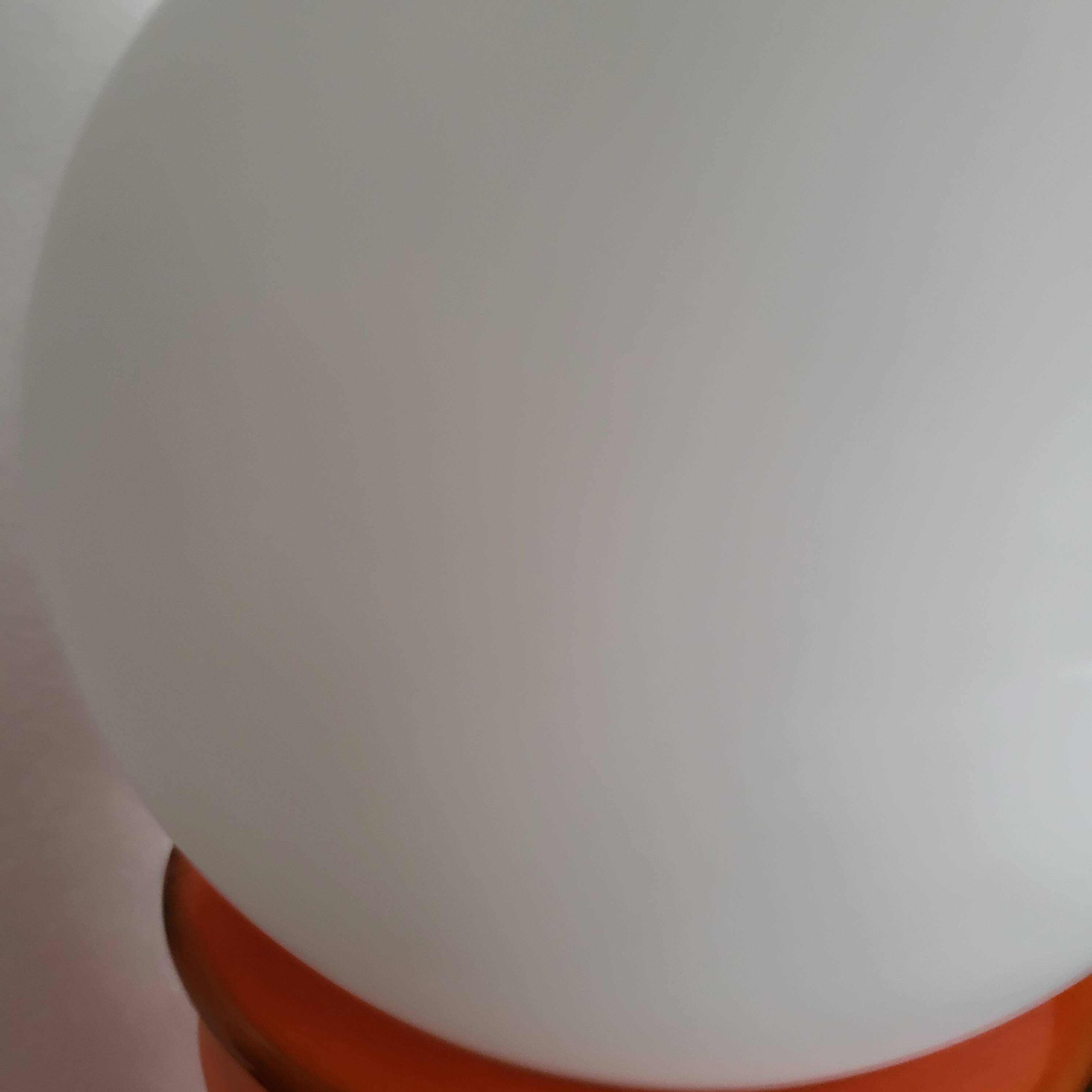 Orange ceramic lamp, Space Age, West Germany, 1960-70