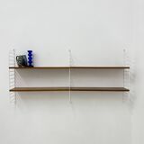 Mid-Century Nisse Strinning string design teak wall unit , 1960s