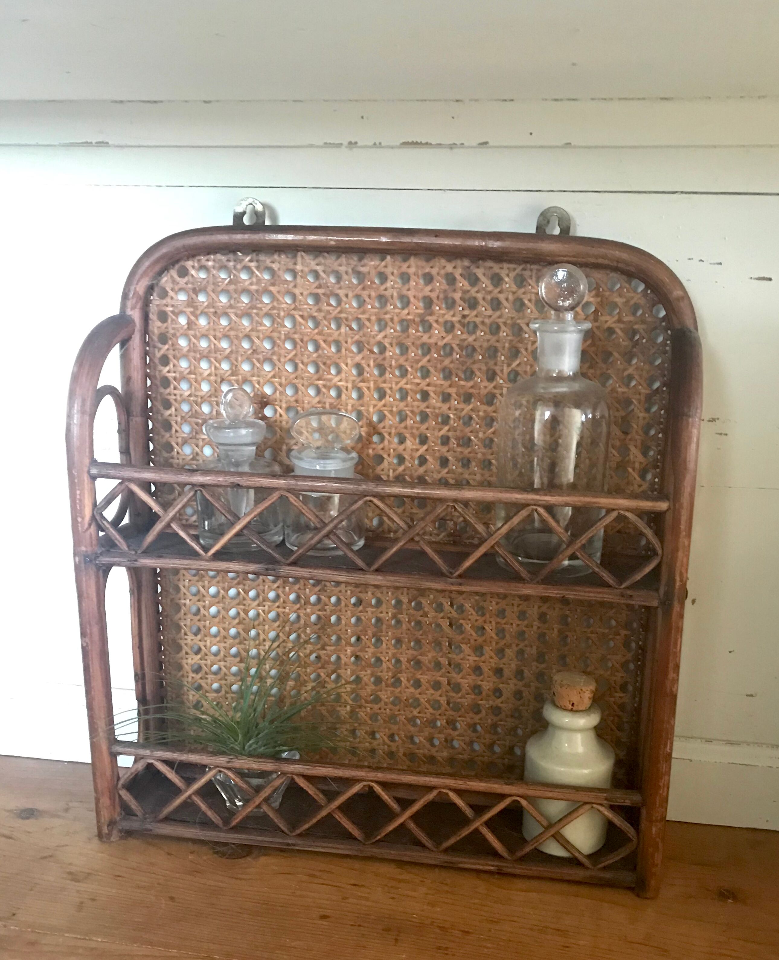 Rattan spice shelf and canning