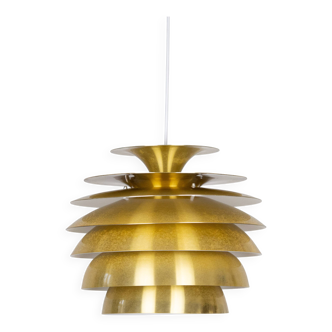Danish vintage pendant lamp Barcelona by Bent Karlby, Lyfa, 1960s