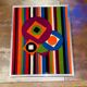 Vintage tapestry 1970 wool geometric patterns Patrice Allard