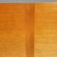Vintage bed 1960 geometric marquetry 140