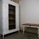 shabby wardrobe with Louis XVI style mesh door