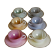 Six vintage iridescent pastel arcopal opaline cups
