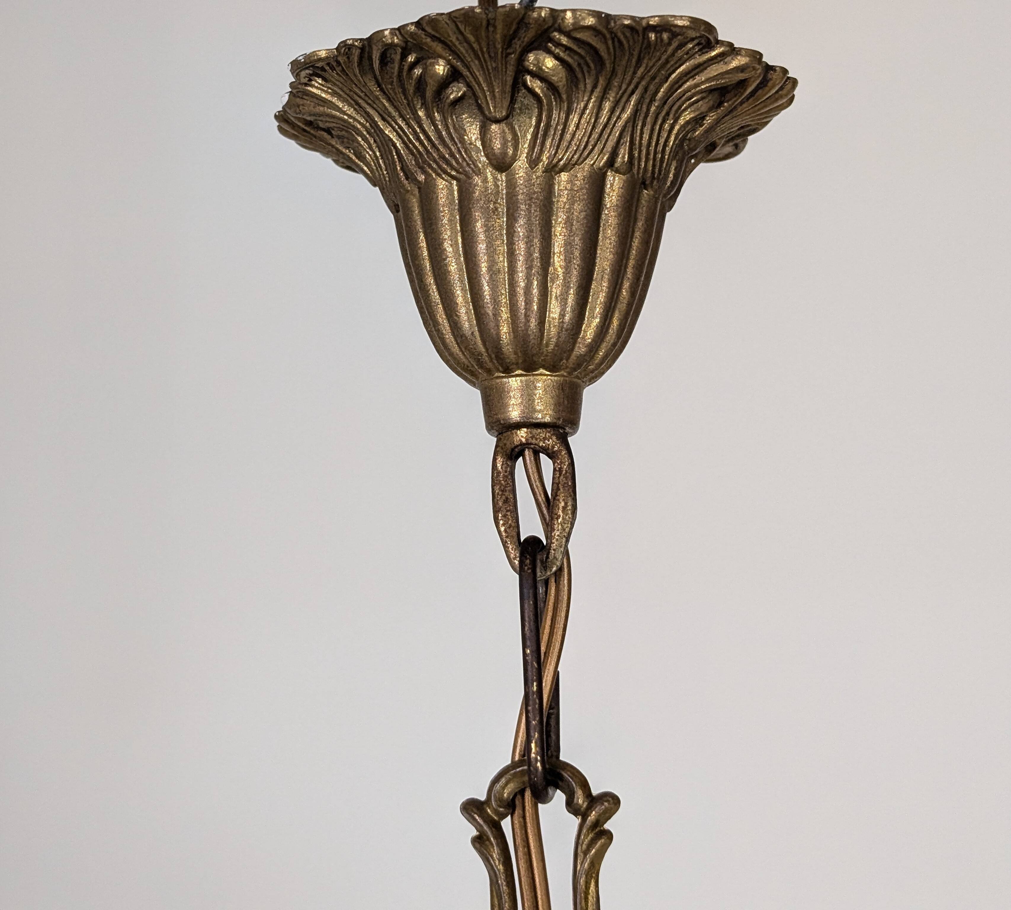 Hot air balloon tassel chandelier