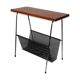Porte-revue avec tablette d'appoint en teck par Cees Braakman