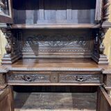 2-part Renaissance oak sideboard, 19th century work