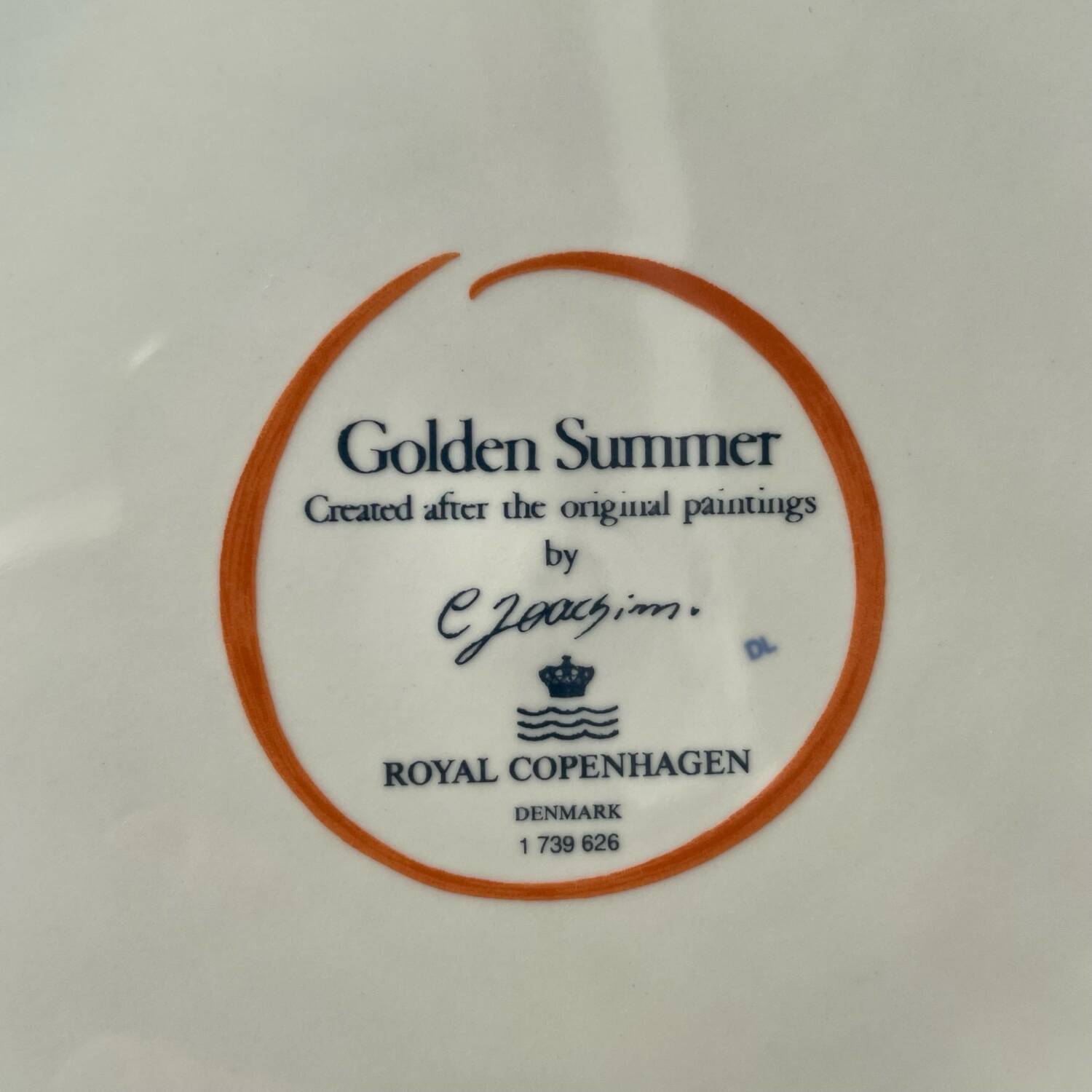 Dinner plates Golden Summer Royal Copenhagen