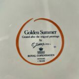 Suite de 4 assiettes plates Golden Summer Royal Copenhagen