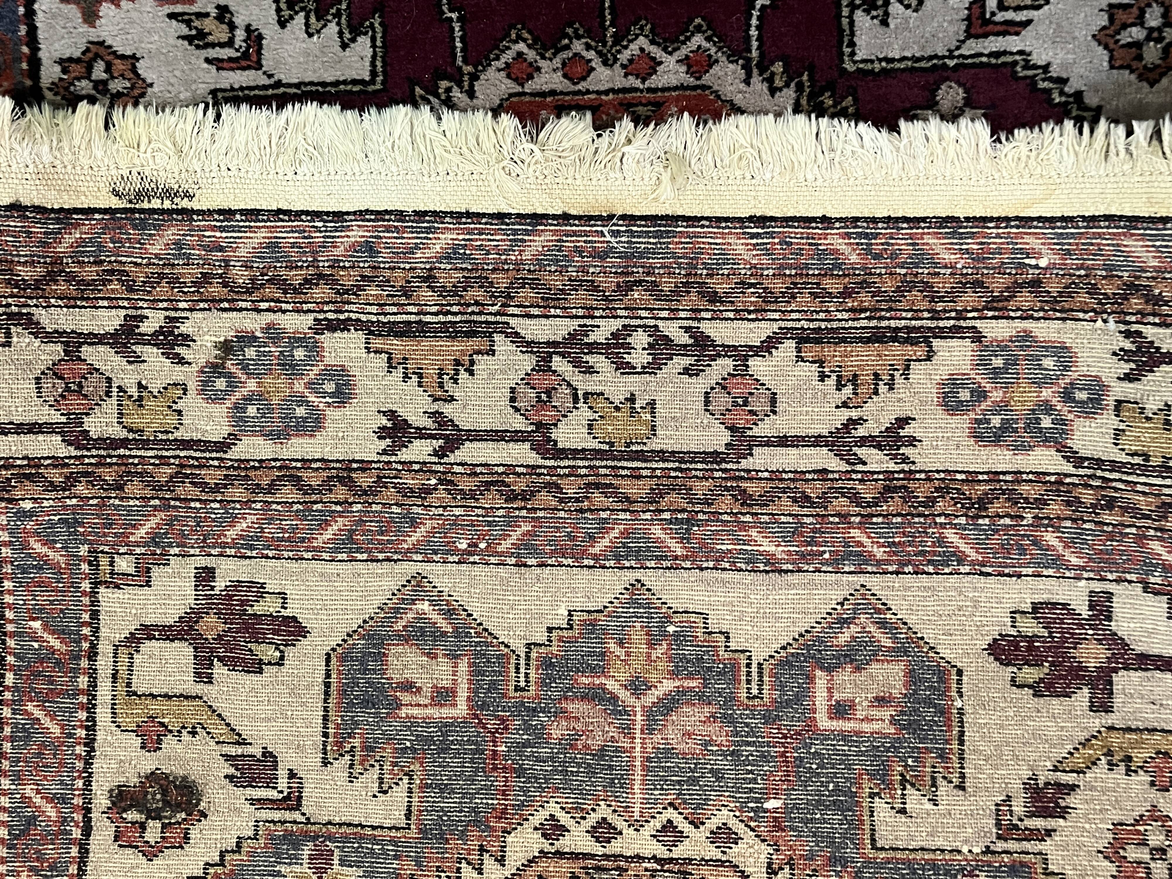 Antique handmade Caucasian wool carpet from Dagestan, 20th century