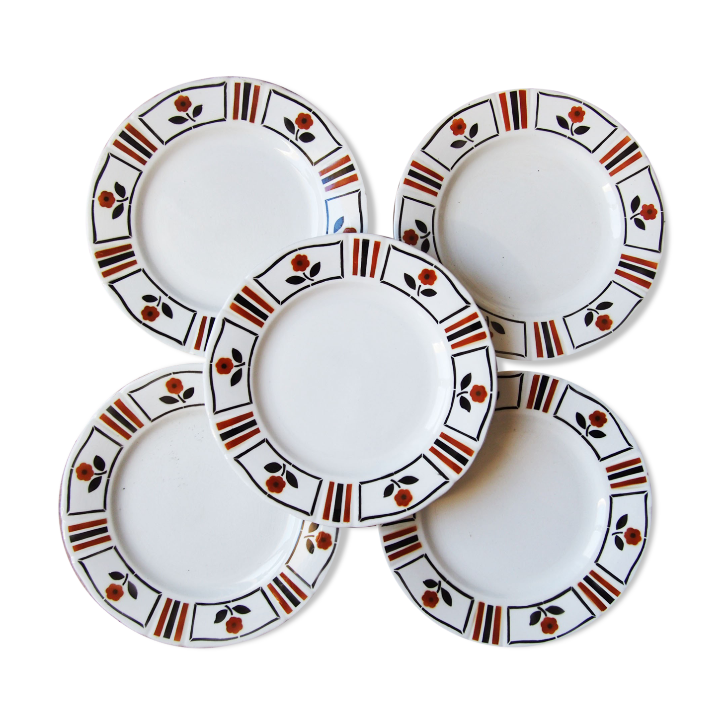 Five plates Lunéville