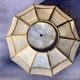 Mother-of-pearl and brass lampshade