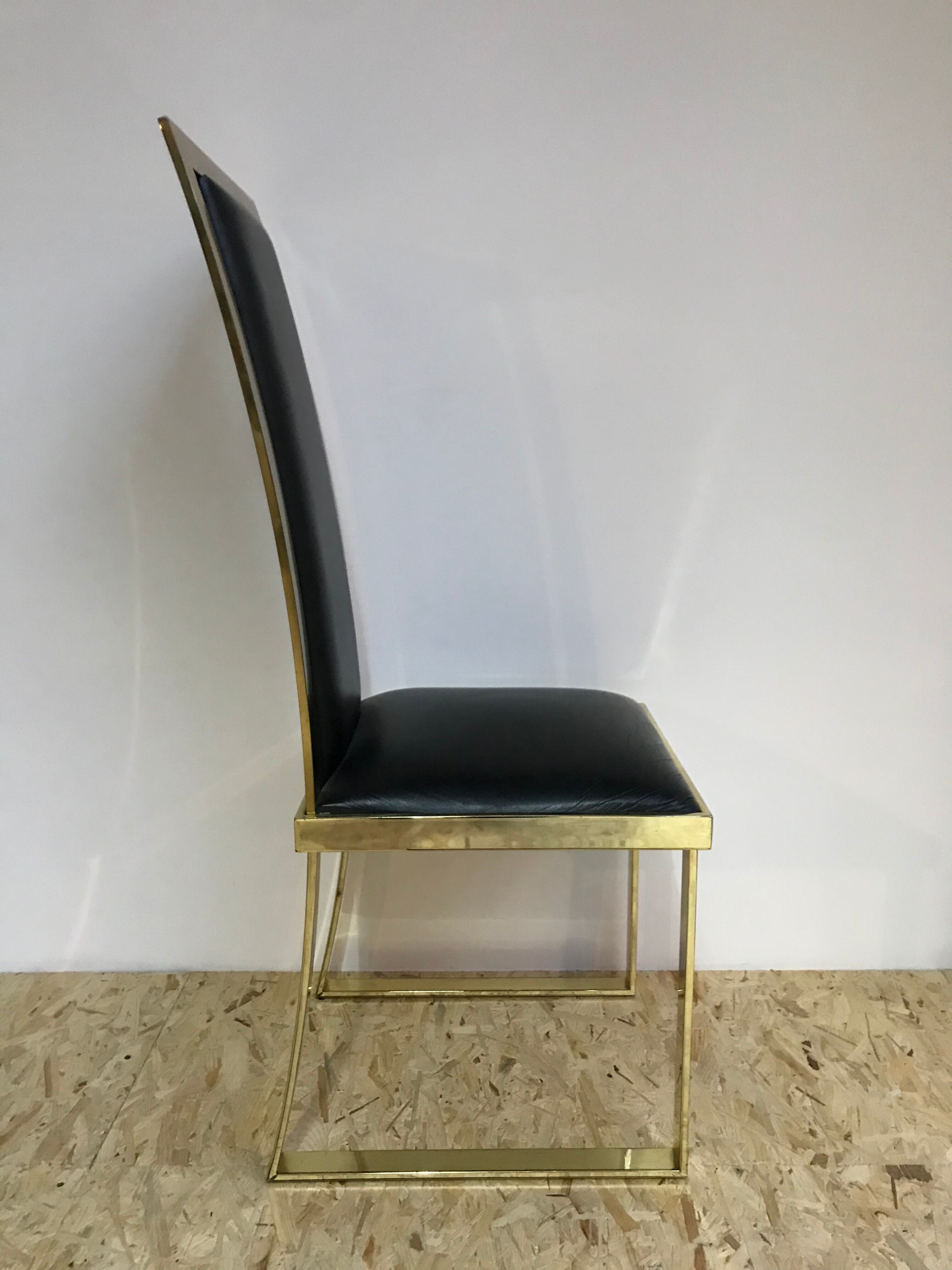 4 Michel Mangematin chairs, 1970