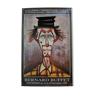 Poster by Bernard Buffet at the Galerie Christiane Vallé 1990