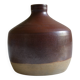 Vase bouteille en grès cachet trèfle à identifier