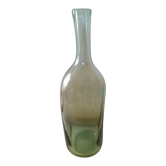 Vase signed Claude Morin Dieulefit crazy bottle