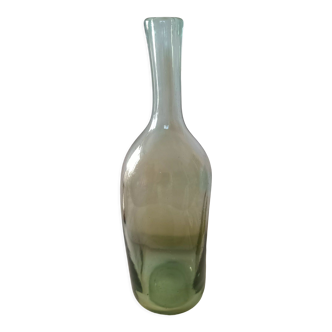 Vase signed Claude Morin Dieulefit crazy bottle
