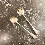 Salad cutlery, Alfénide, Christofle, Pompadour model