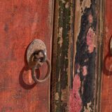 Ancien buffet rouge à deux portes (vers 1900) #50